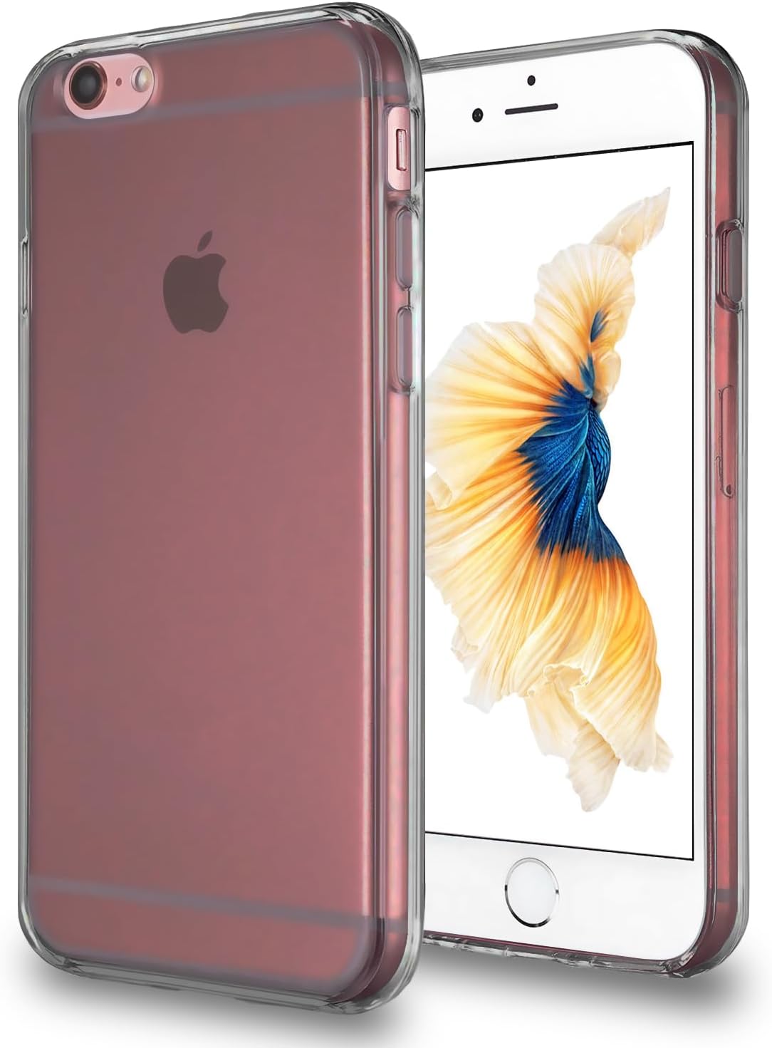 TENOC Phone Case Compatible with iPhone SE (2nd 2020 and 3rd 2022 Generation) & iPhone 7 & iPhone 8, Clear Case Shockproof Protective Bumper Slim Cover for 4.7 Inch