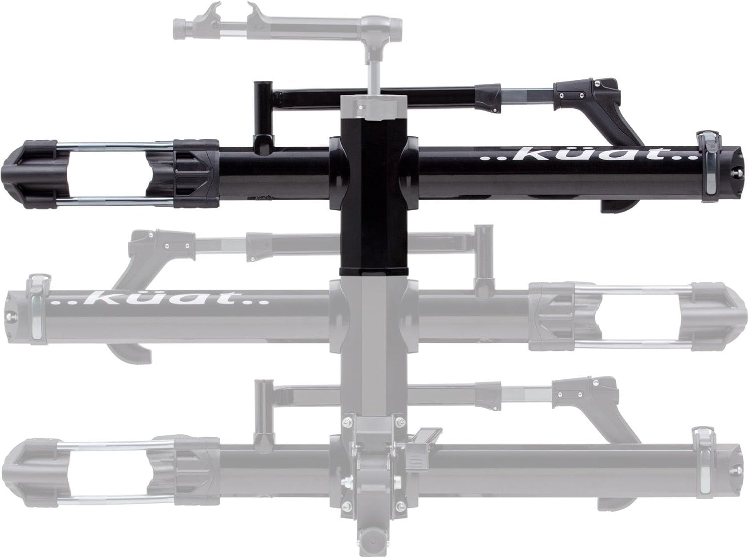 Kuat NV Add-On 2.0-2" - +2-Bike Rack, Black Metallic (NA22B) | Increases 2" NV 2.0 to a 4-Bike Hitch Rack, Rugged All-Metal Construction, E-Bike Compatible, Easy Installation