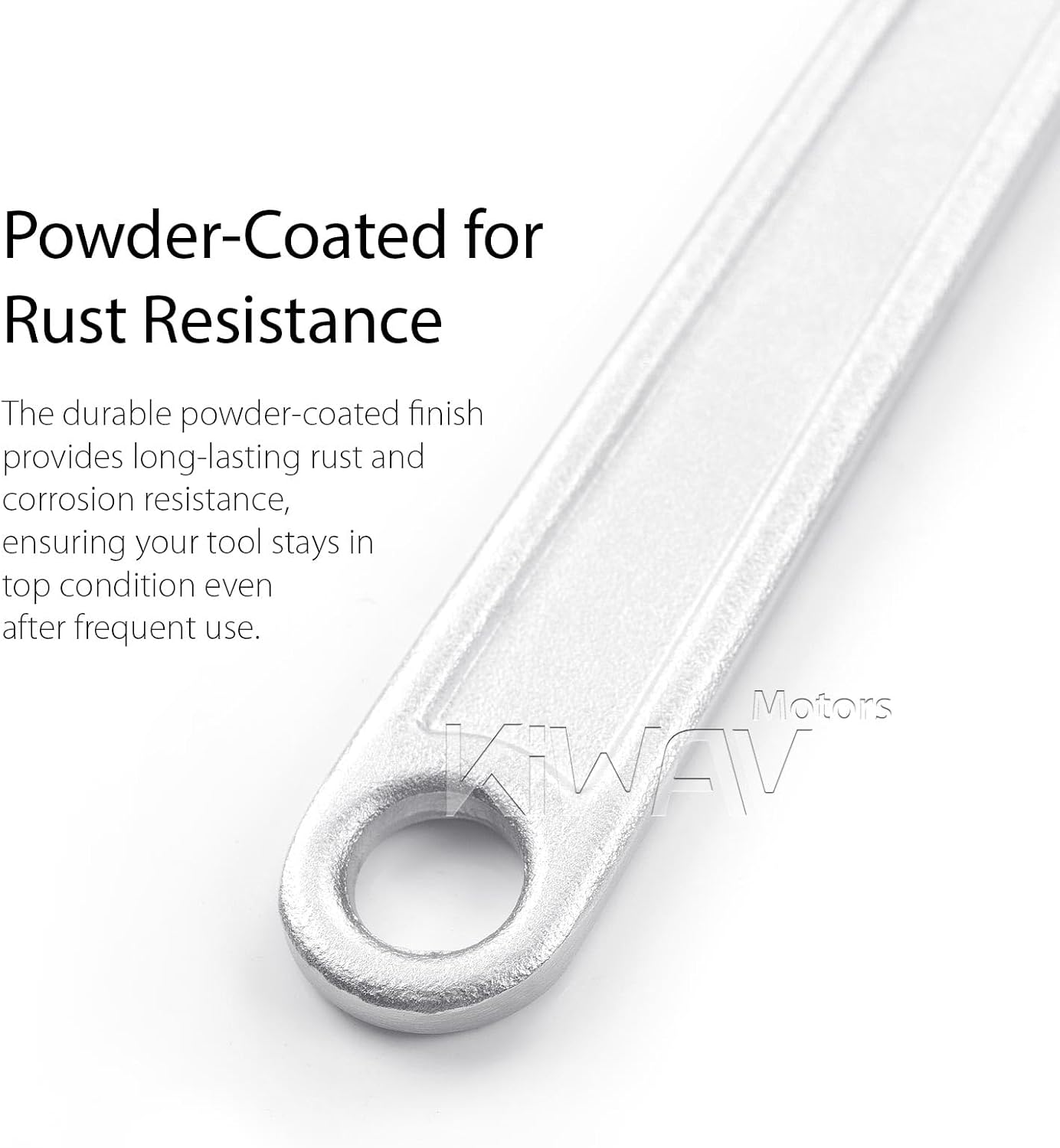 KiWAV Adjustable Steering Stem Wrench 22-75MM – Universal 2-in-1 Spanner with 3/8 Torque Wrench Drive Cutout – Durable Alloy Steel