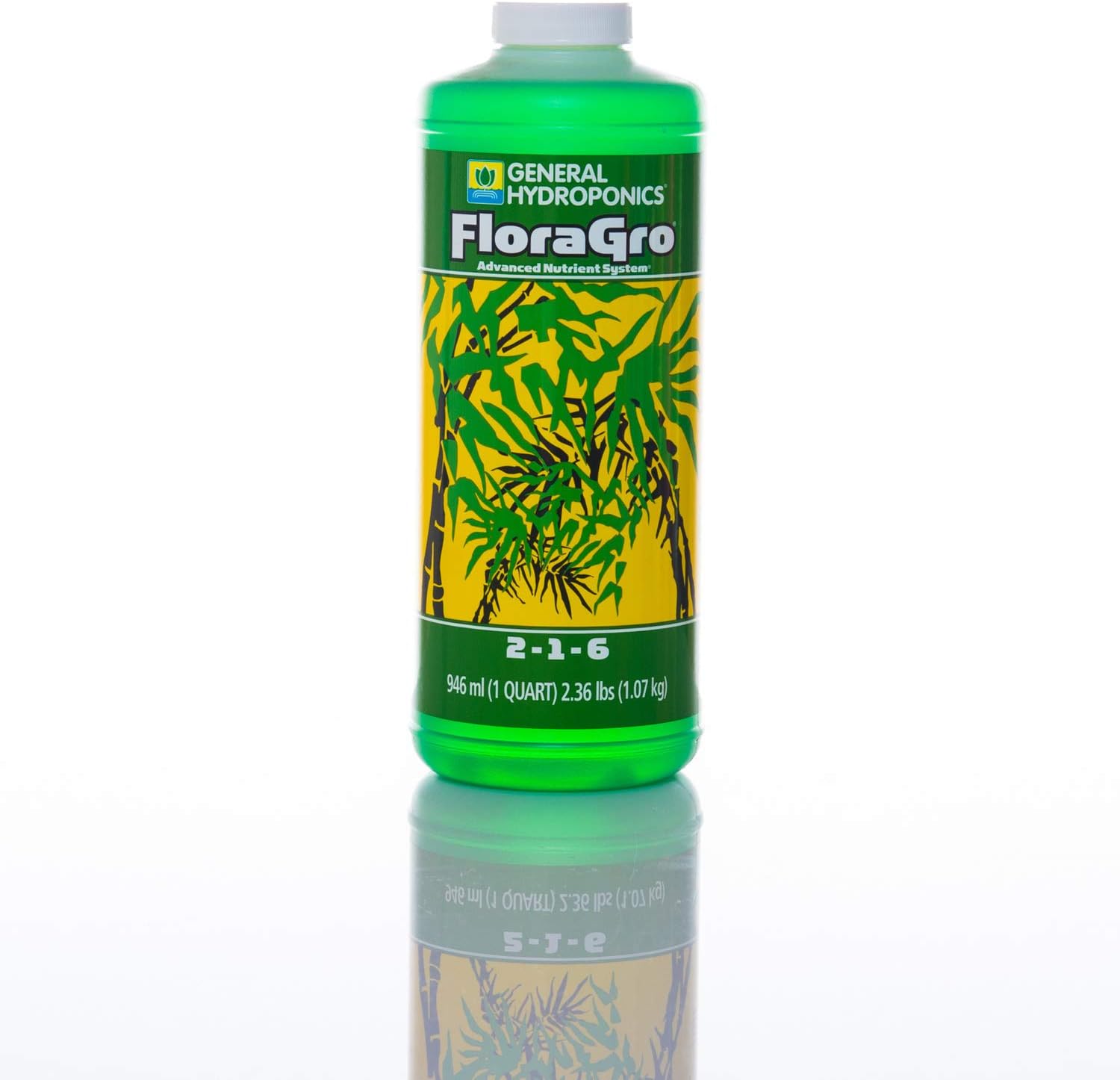 General Hydroponics Flora Series: FloraMicro, FloraBloom, FloraGro - 3-Part Hydroponic Nutrient System, 1 qt. Bottles