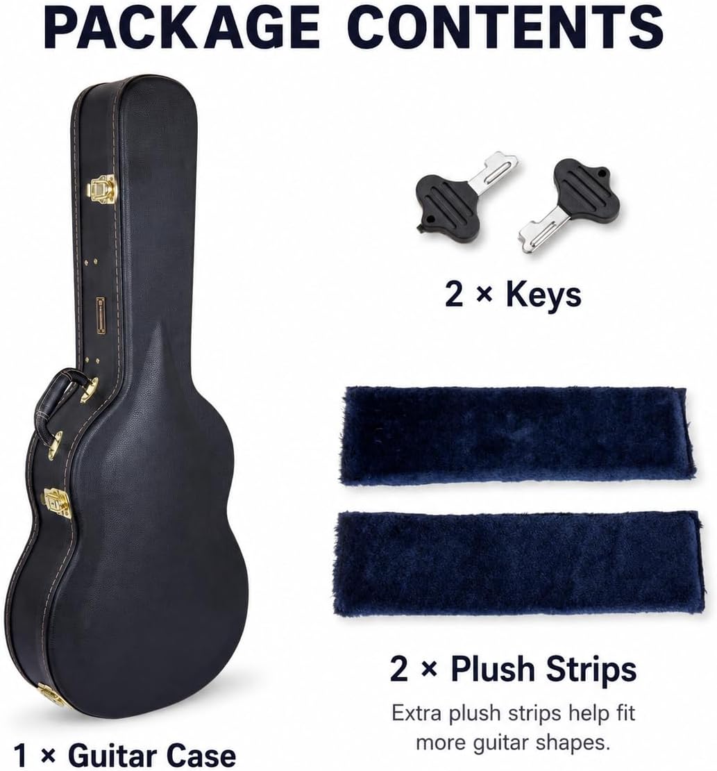 Crossrock Hardshell Arch Top wood case fits SG Electric Guitars-Black(CRW600SGBK)