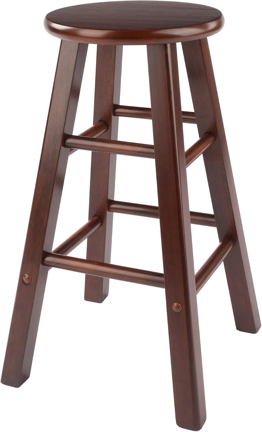 Winsome Element Counter Stools, Natural & White, 24", 2 Piece Set