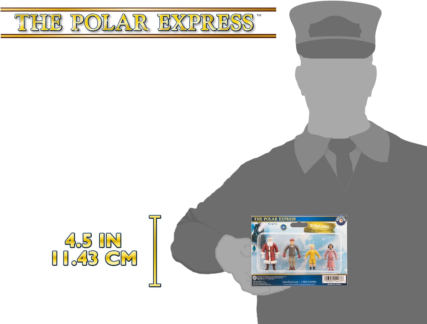 Lionel Trains - The Polar Express People Pack, O Gauge, People: Santa, Billy, Hero Girl, Hobo