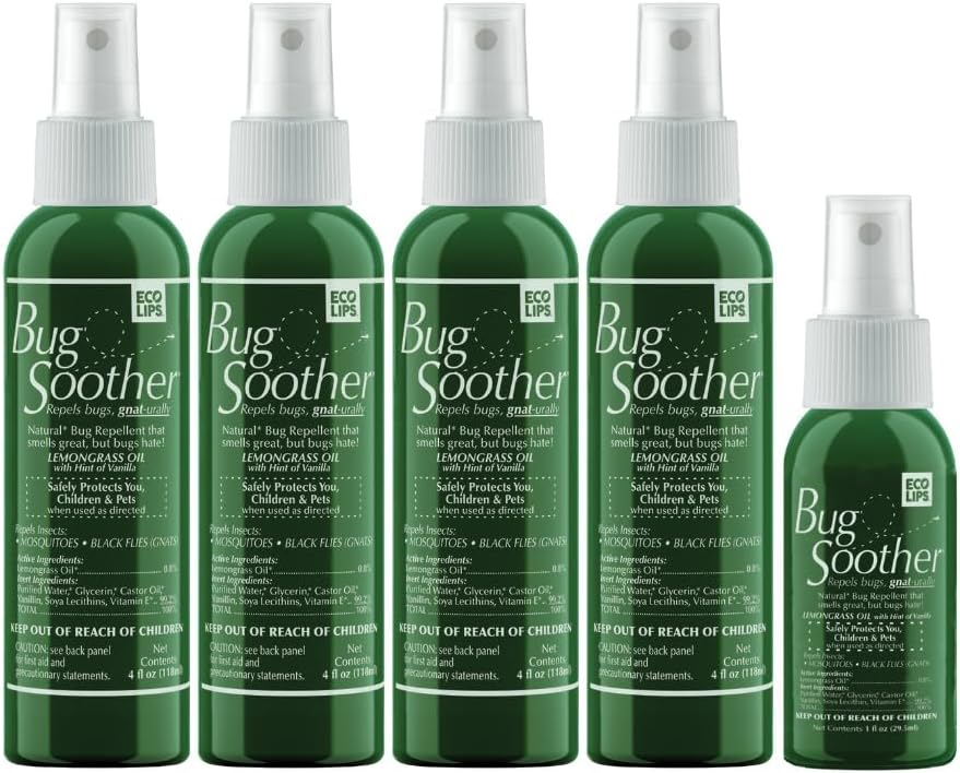 Bug Soother Natural Insect Repellent Spray, DEET-Free 8 oz. (2 Count) | Plant Based | Repels Mosquitos, Gnats & No See'ums | Family Safe | Made in the USA