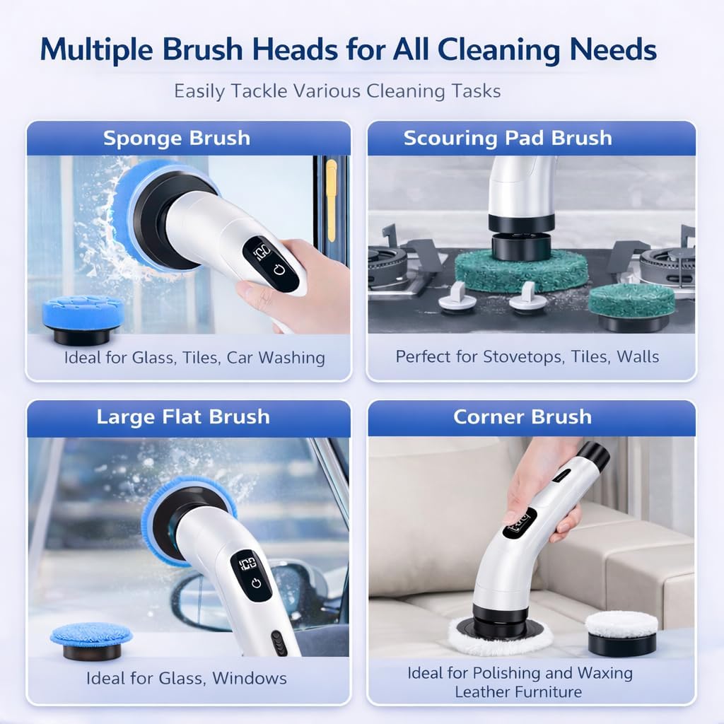 Premium Electric Bathroom Cleaning Brush