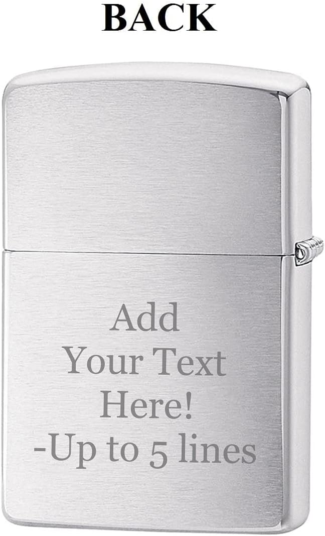 Zippo Lighter-Personalized Custom Message Engraved on Backside Cowboy Hat and Rope Westerns Windproof Lighter Resting Cowboy 24879