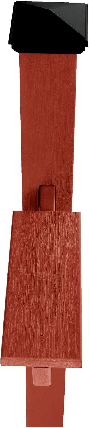 Highwood AD-MLBX1-CGE Hazelton Mailbox Post, Coastal Teak