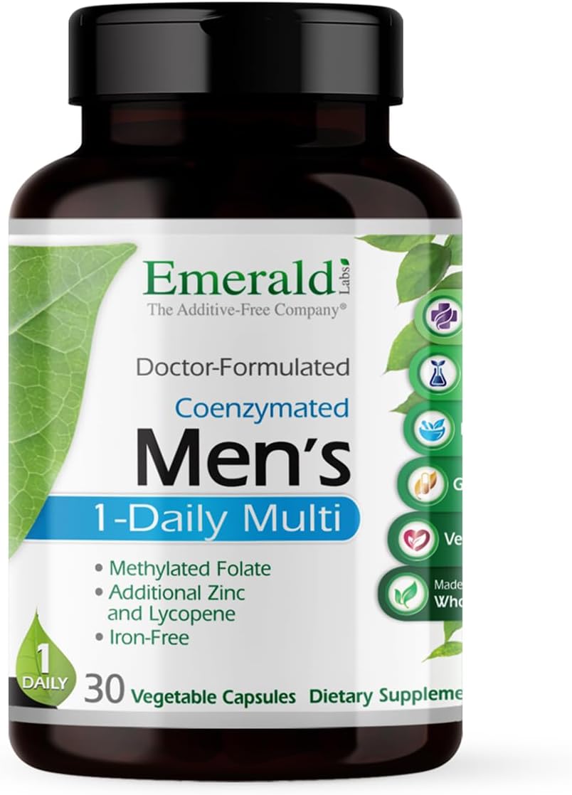 EMERALD LABS Men's 1-Daily Multi, 60 Capsules