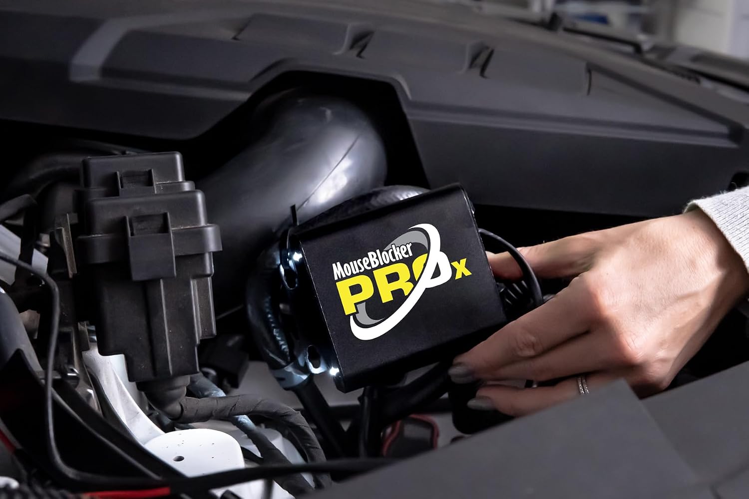 Prox Plug-in Rodent Deterrent | Professional-grade protection for garages, workshops, RV storage, and vehicles.