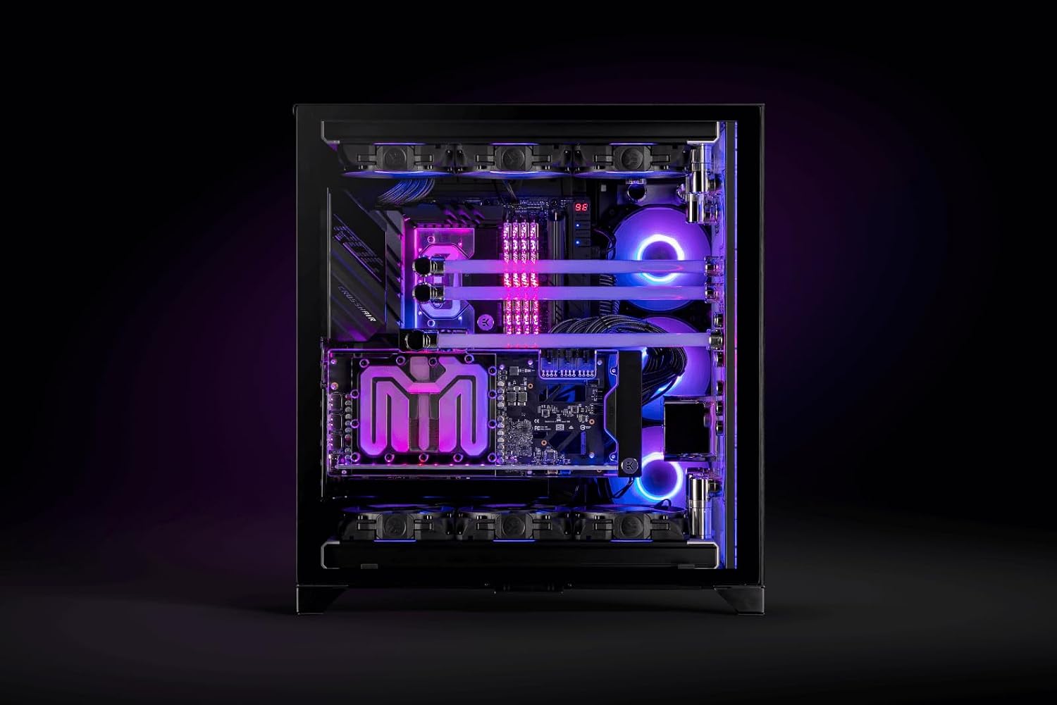 EKWB EK-Quantum Surface S360, Black, 360mm PC Radiator, 30mm Thick, 3 x 120mm Fan Mounts, 2X G1/4" Ports for Custom PC Water Cooling