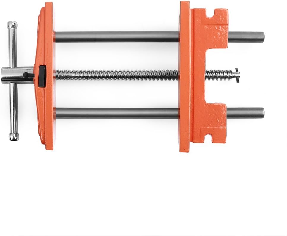 Pony Jorgensen 27091 Medium Duty Woodworker's Vise, Orange, Grey, 9-Inch By 7-Inch | 7" Jaw Width, 9" Maximum Opening, Bench Vice for Medium Duty Home