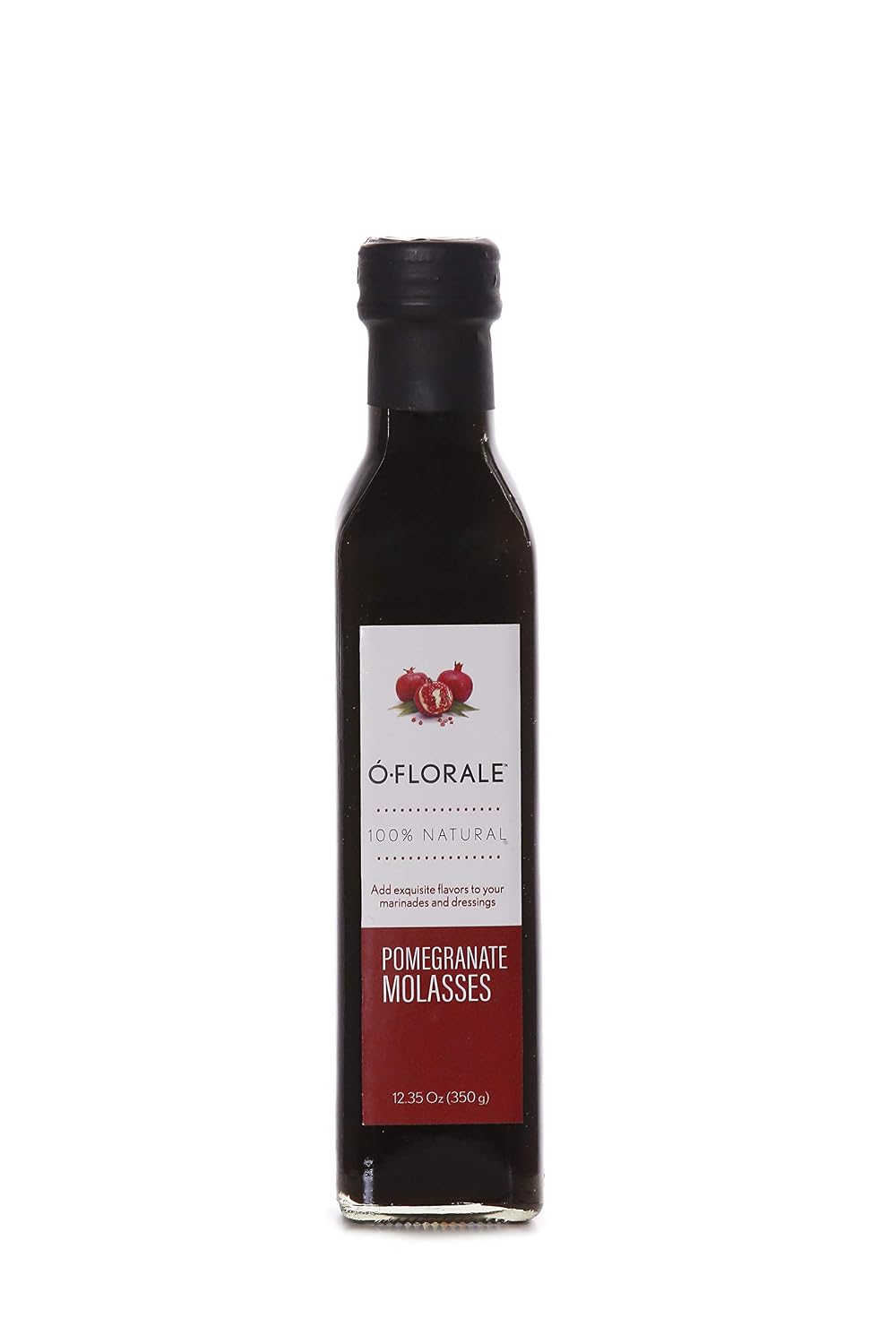 OFLORALE Pomegranate Molasses, 12.35 oz, 100% Natural, No Added Sugar, for Glazing, Dressings and Marinades