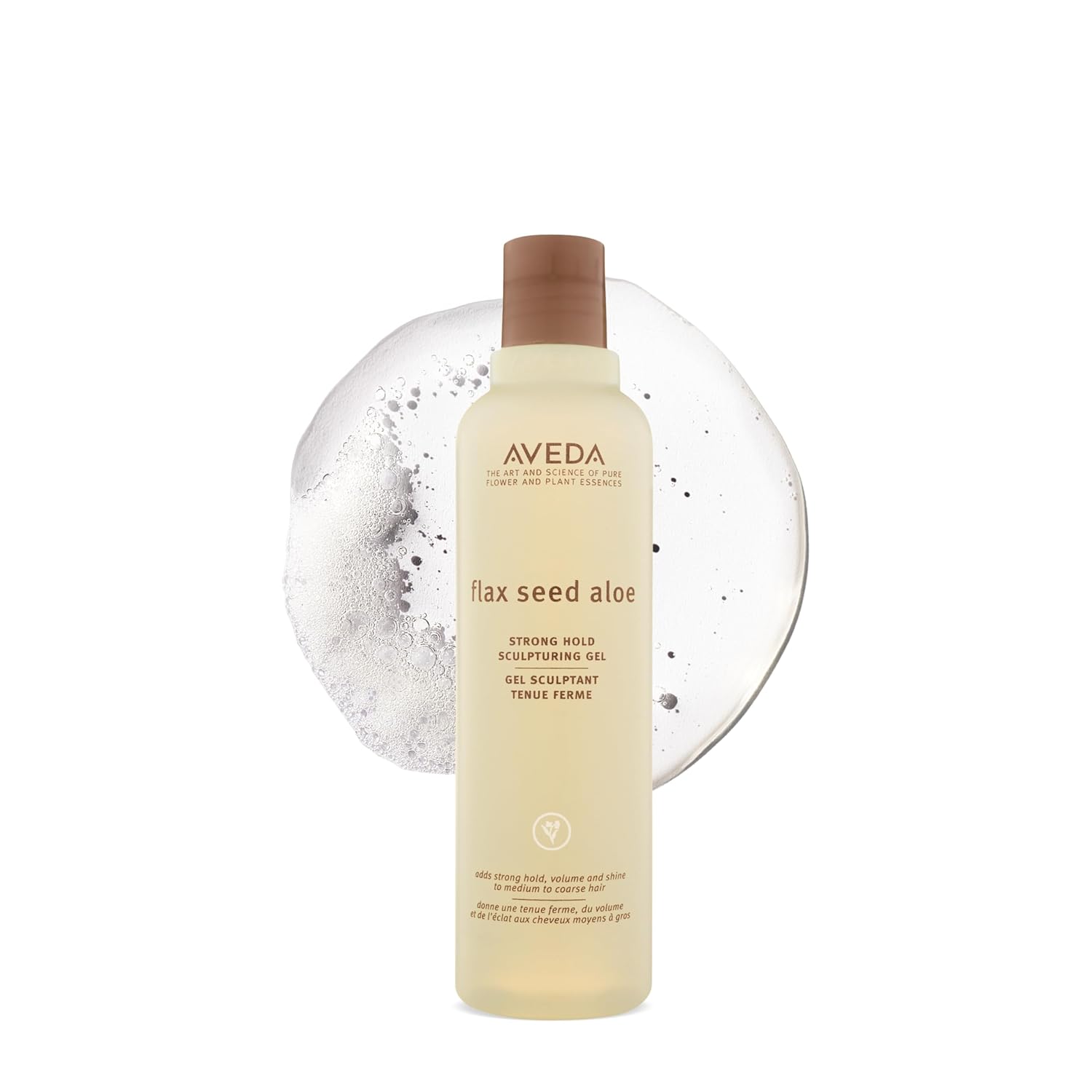 Aveda Flax Seed Aloe Strong Hold Sculpturing Gel | Adds Hold and Shine | For Molding and Sculptural Hair Styles | For Medium to Thick Hair | 8.5 Fl Oz