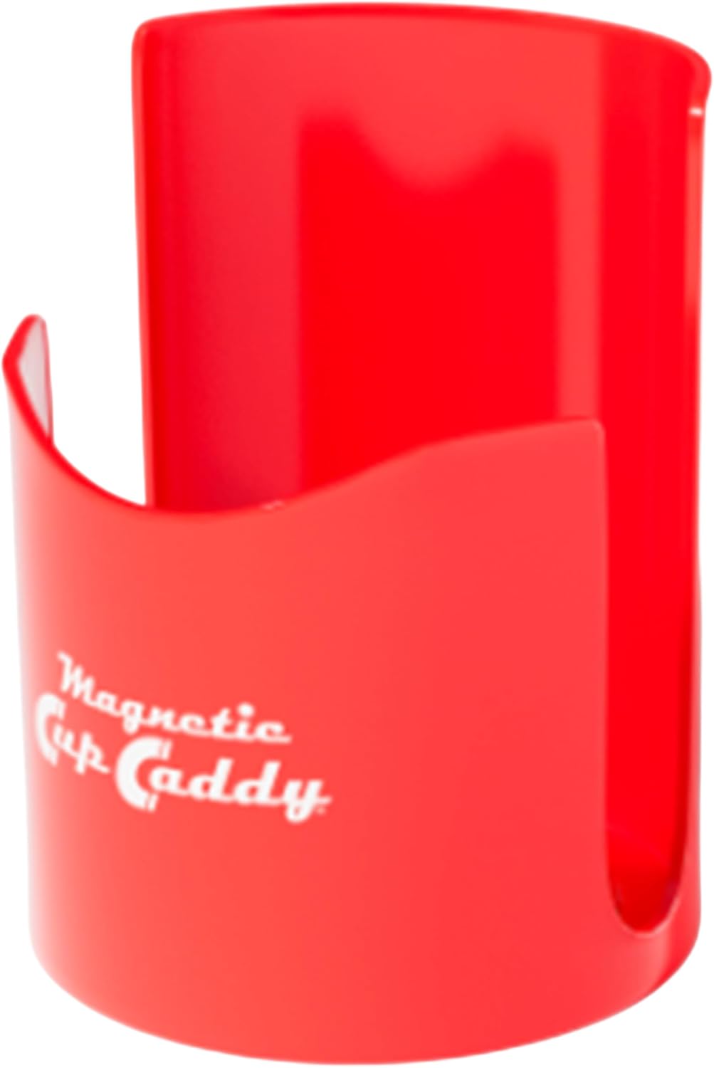 Master Magnetics Magnetic Cup Holder - Caddy for Bottles, Glasses, and Cans - Fits on Fridge, Lawnmower, Forklift, Cart, or Ladder - Heavy-Duty Magnet