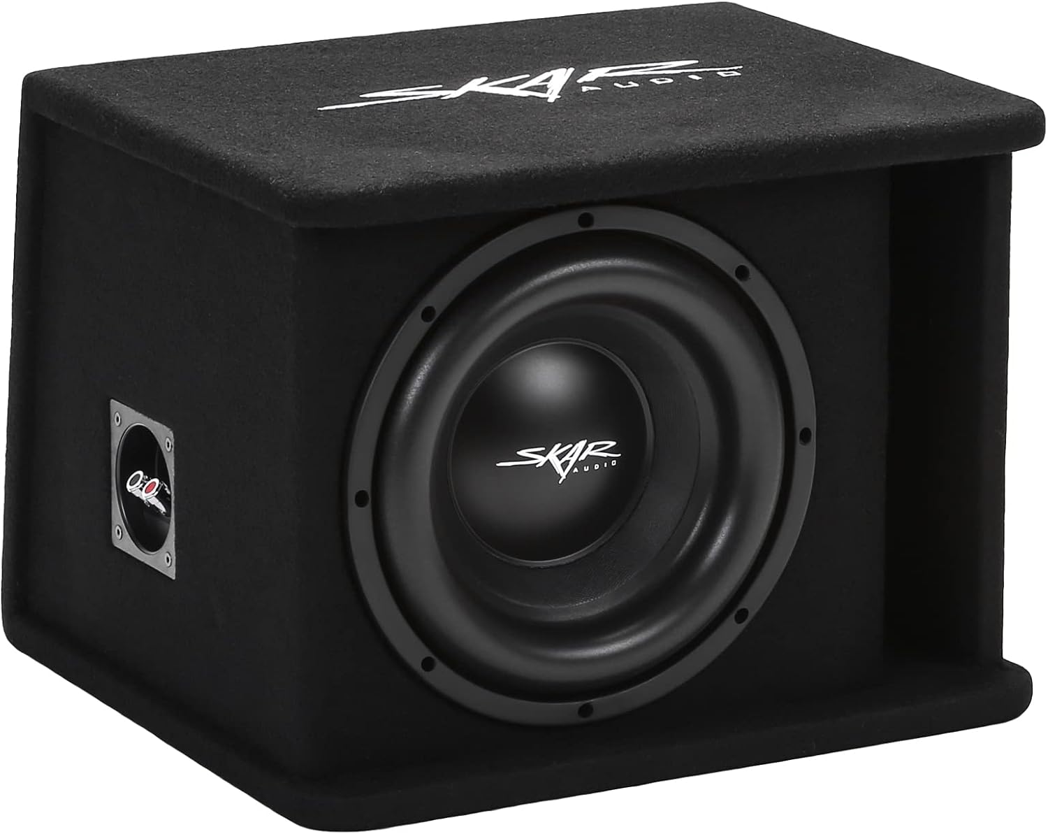 Skar Audio Single 8" Complete 700 Watt SDR Series Subwoofer Bass Package - Includes Loaded Enclosure with Amplifier