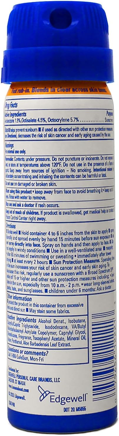 Banana Boat Sun Screen Sport Spray SPF 30 UltraMist Coolzone 1.8 oz (Travel Size), 2 units