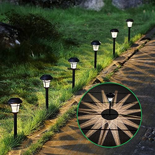 MAGGIFT 12 Pack Solar Pathway Lights Outdoor Solar Garden Lights for Patio, Yard, Driveway
