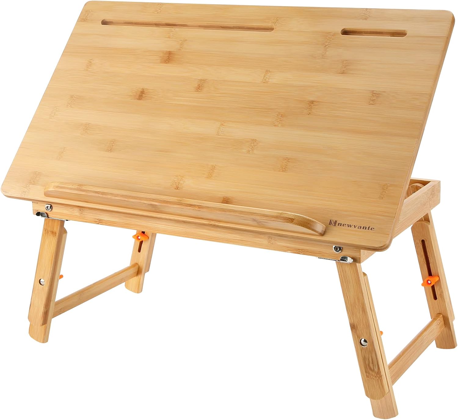 Drawing Table Nnewvante Laptop Desk, Adjustable Bamboo Bed Tray, Large