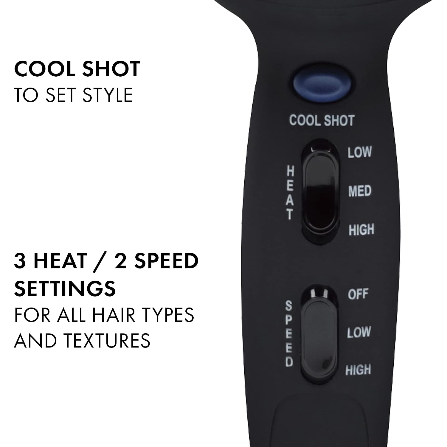 Hot Tools Pro Artist Turbo Styling Hair Dryer | Lightweight and Quiet, Silver/Black, 1 Count (Pack of 1) | Lightweight, Quiet