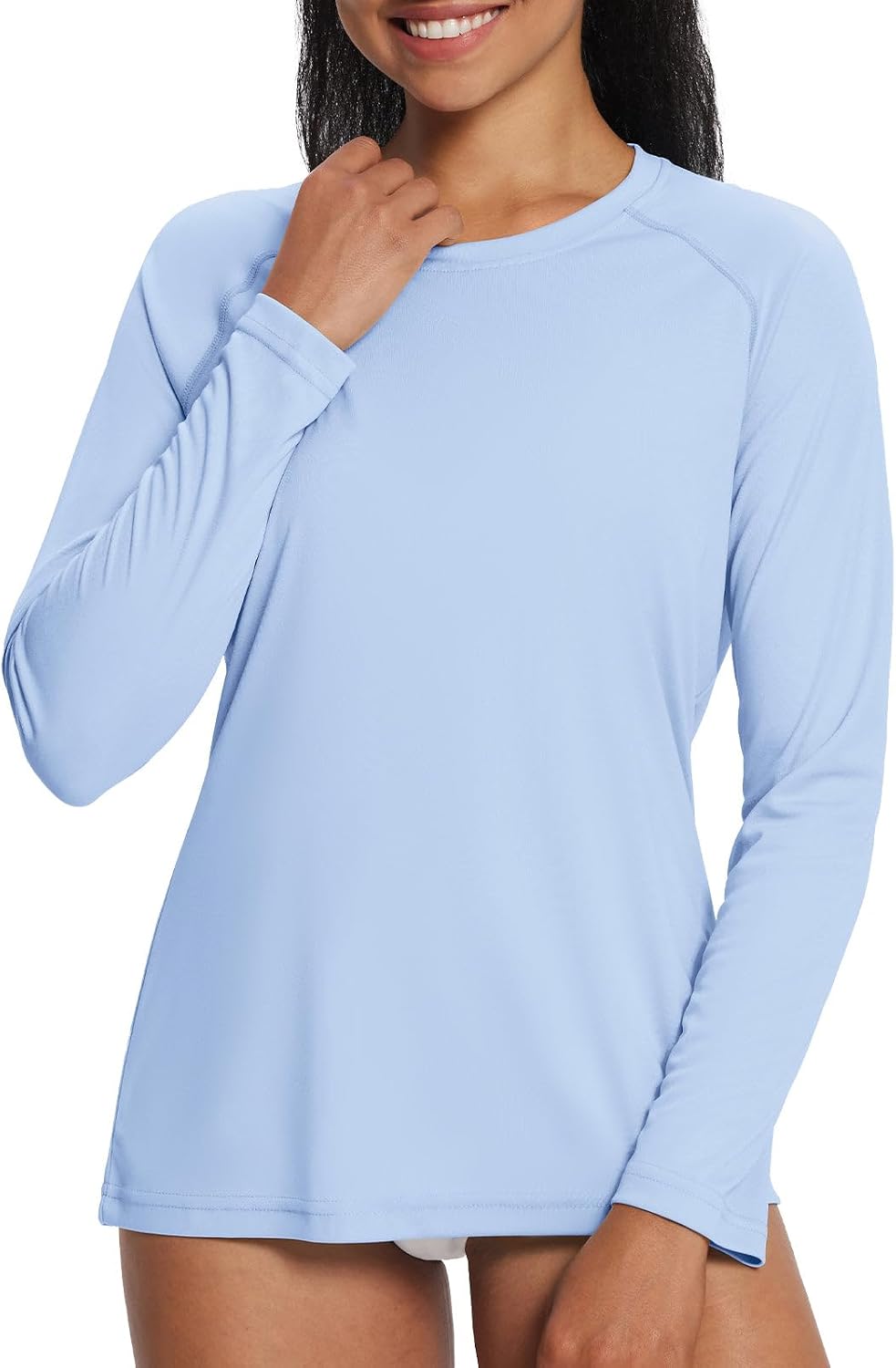 baleaf Women's UPF 50+ Sun Shirts Long Sleeve Stretchy Quick Dry | Lightweight, Rash Guard, UPF 50+ Sun Protection, Breathable Comfort material for Hking Workout, Excellent for hot weather