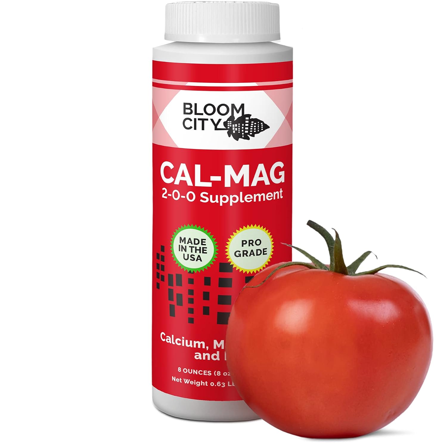 Bloom City Professional Grade Ultra Pure Cal-Mag Fertilizer, (32 oz) | Helps Reduce Blossom End Rot, Corrects Deficiencies, Boost Calcium Uptake, Made for Hydro & Soil, Supports Tomatoes & Peppers