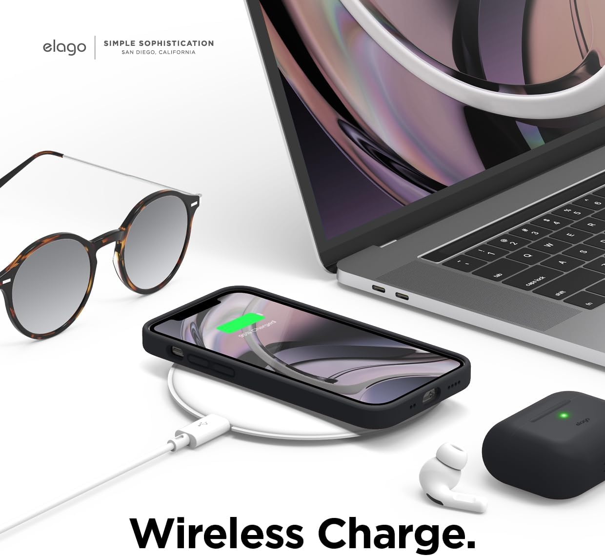 elago Premium Liquid Silicone Case for iPhone 12 Mini Lavender