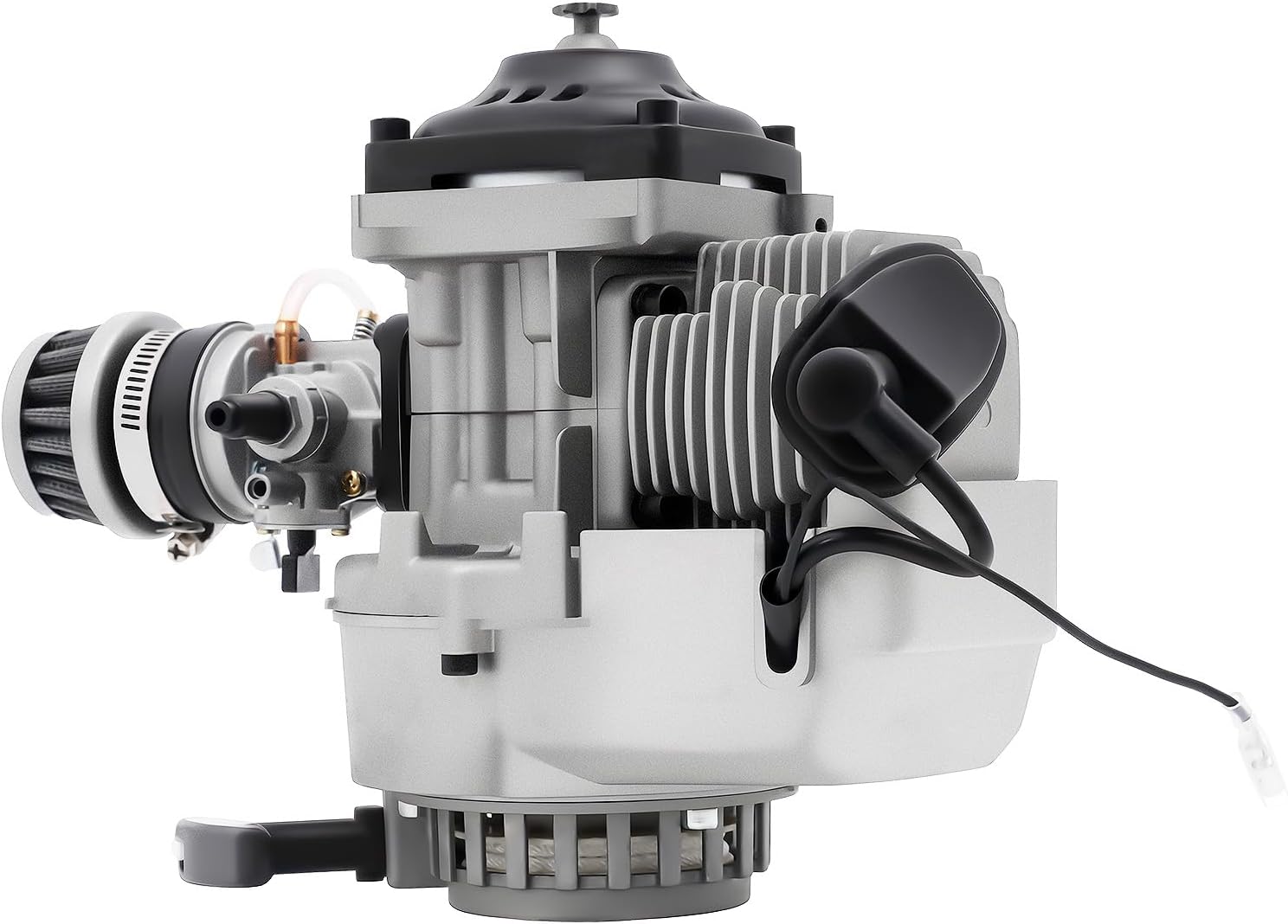 49CC 2-Stroke Air-Cooled Engine Motor | 7000RPM Gasoline Engine with Single Cylinder, CVT Gearbox, for Pocket Bike Mini Dirt Beach Bike ATV Scooter