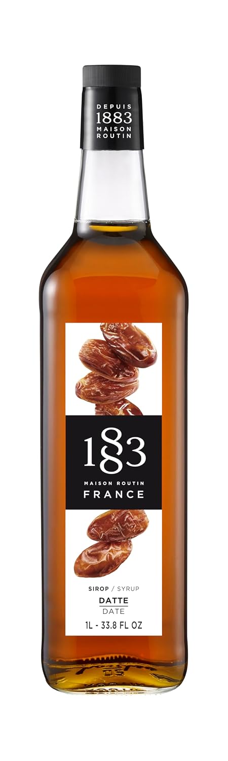 1883 Maple Syrup for Drinks, Made in France, 1 Liter Glass Bottle