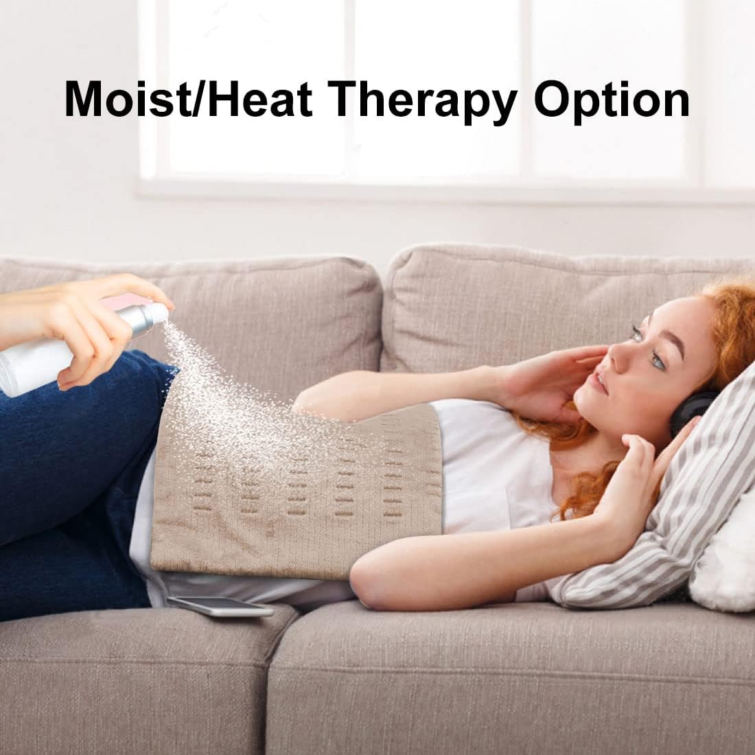 Heating Pad Fast-Heating Technology for Back/Waist/Abdomen/Shoulder/Neck Pain and Cramps Relief - Moist and Dry Heat Therapy with Auto-Off Hot