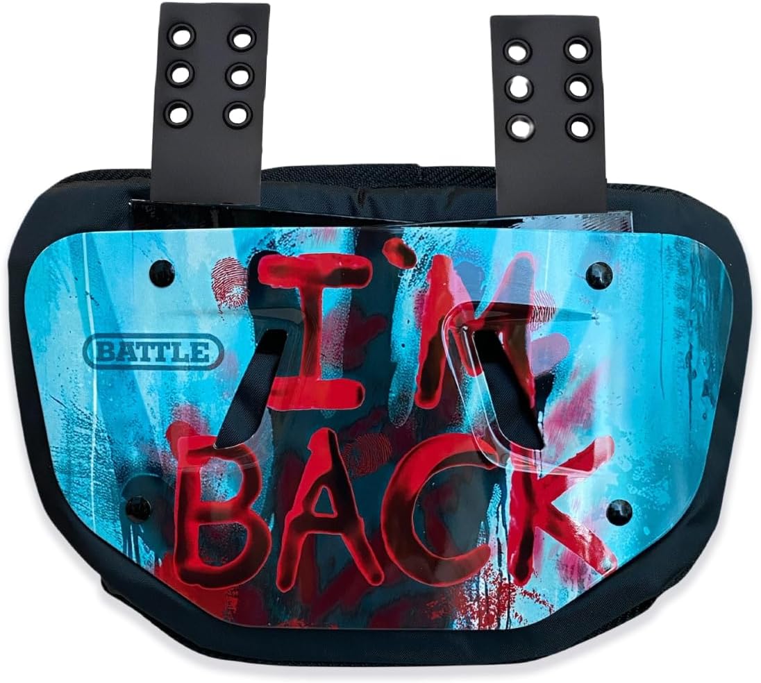 Battle Sports Novelty Football Back Plate, Kids, Adults