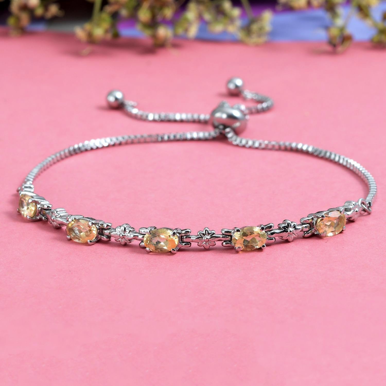 Birthstone Bracelets Charm Bolo Bracelet Adjustable Gemstone | Birthday, Gifts