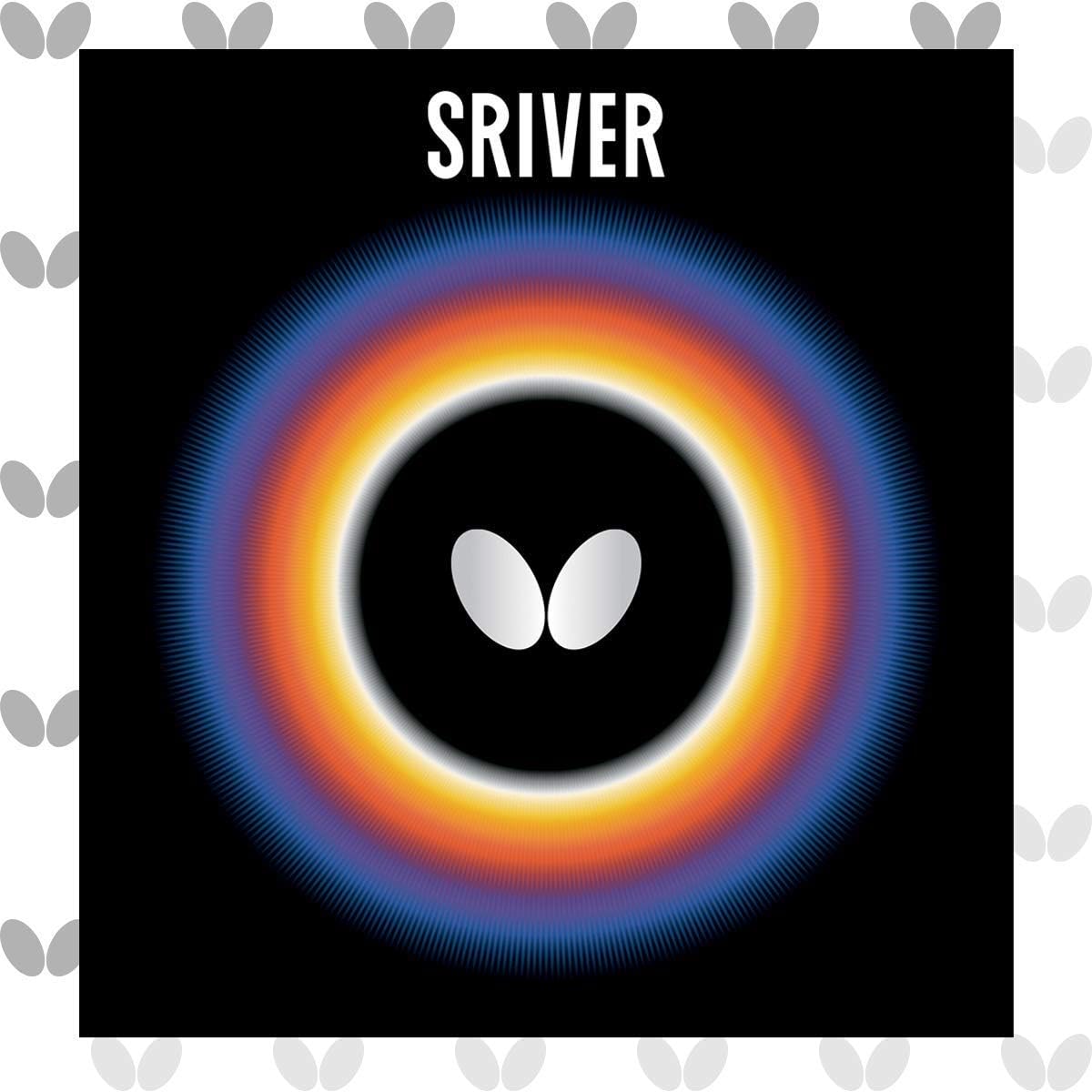 Butterfly Sriver Table Tennis Rubber | 1.5 mm, 1.7 mm, 1.9 mm, 2.1 mm, or MAX | Red or Black | 1 Inverted Table Tennis Rubber Sheet | Professional Table Tennis Rubber