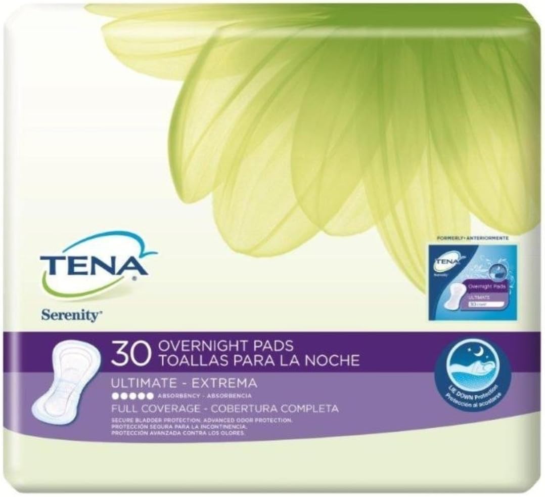 TENA Intimates Bladder Control Pads, Overnight, 16 Inch, Pack of 28