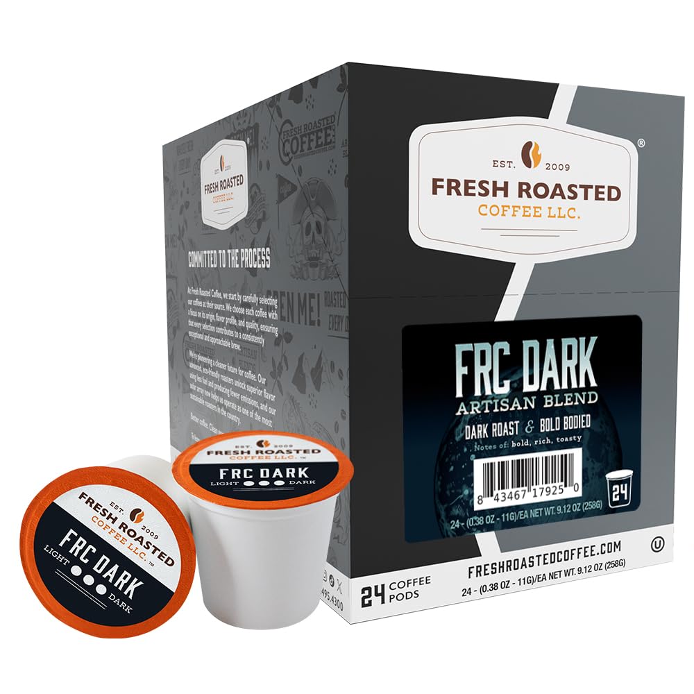 Fresh Roasted Coffee, Organic Colombian K-Cup Pods for Keurig Brewers, Medium Roast, USDA Organic, Kosher, 24 Count (Pack of 3)