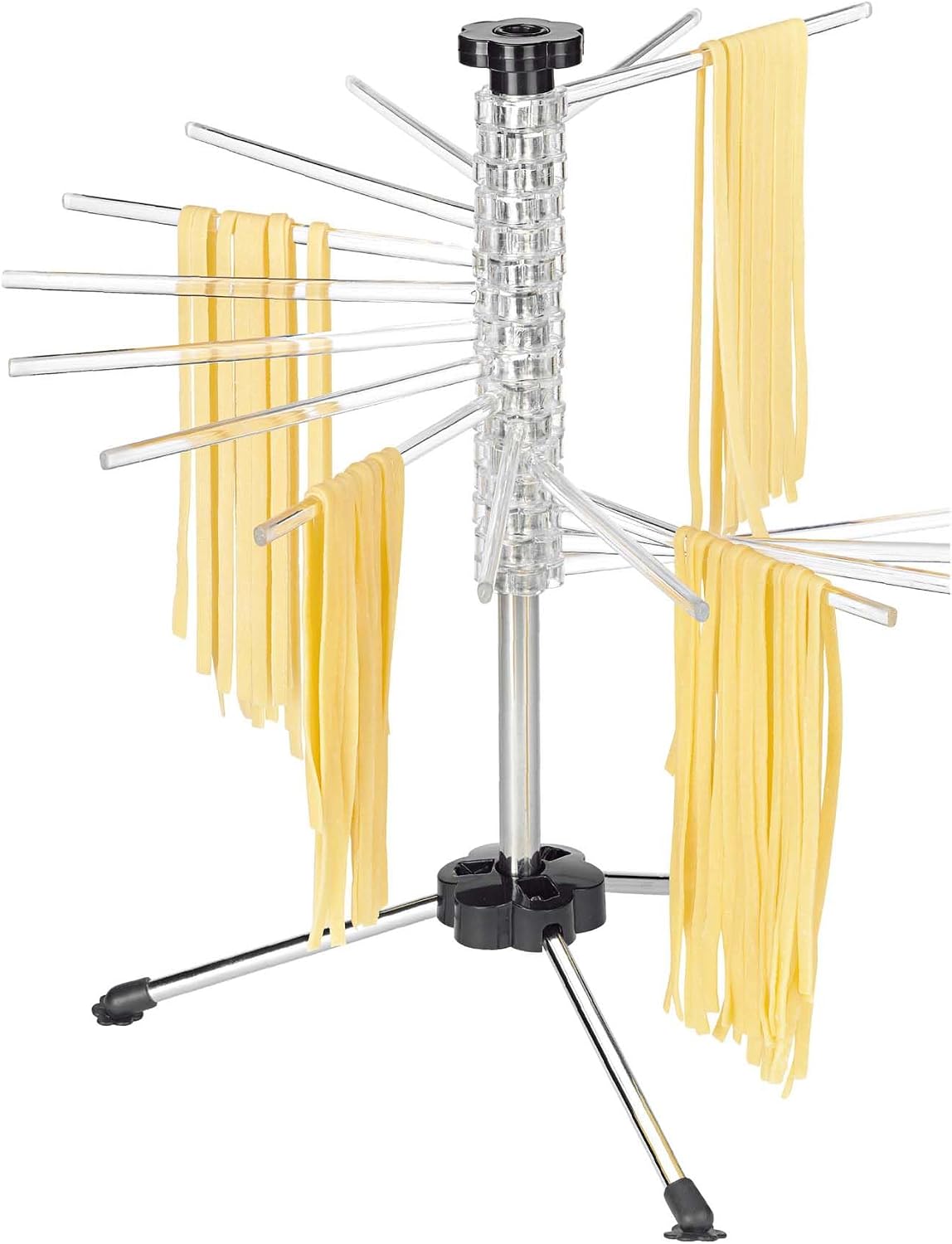 Fante's Collapsible Pasta Drying Rack, for Drying Spaghetti Fettuccine Angel Hair Linguini and Long Homemade Noodles