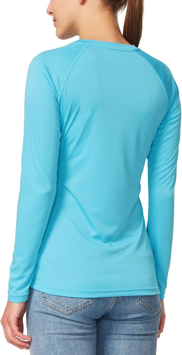 baleaf Women's UPF 50+ Sun Shirts Long Sleeve Stretchy Quick Dry | Lightweight, Rash Guard, UPF 50+ Sun Protection, Breathable Comfort material for Hking Workout, Excellent for hot weather