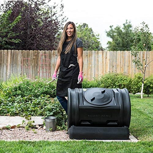 Compost Wizard Jr. Tumbler, 7 Cubic Foot Capacity | Large Rotating Composter Bin, Holds 50 Gallons - Single Chamber Compost System for Gardening, Yard