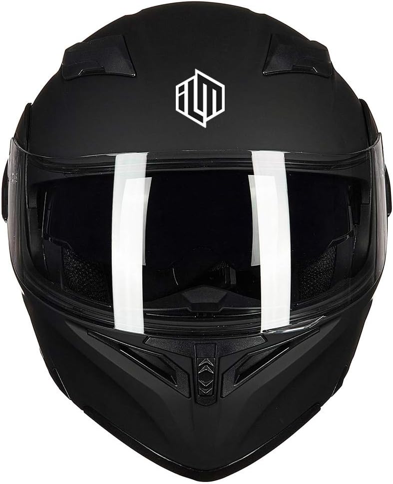 ILM Motorcycle Dual Visor Flip up Modular Full Face Helmet DOT Model 902/902L