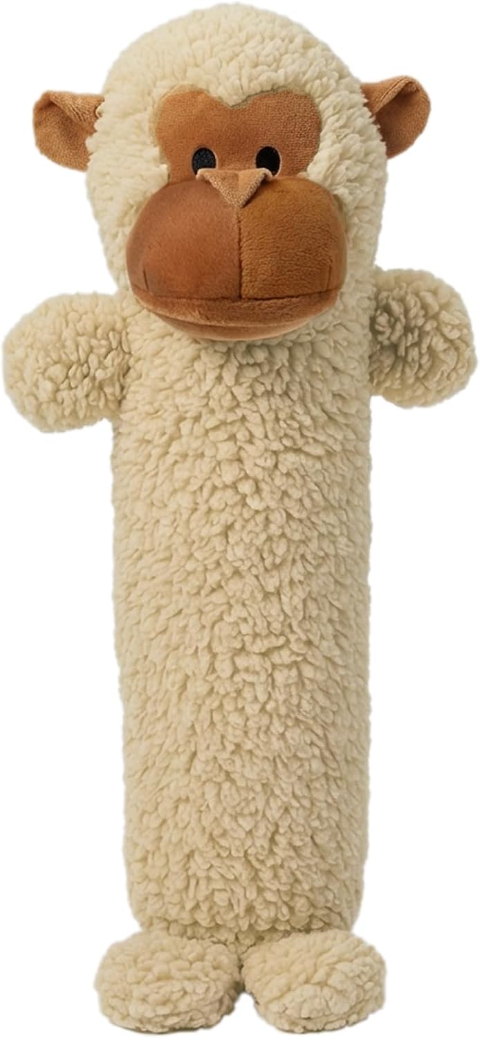 Pet Lou 26 Inch Colossal Monkey Stick Plush Dog Chew Toy with Grunter & Squeakers, Durable Fleece Interactive Dog Toy for Fetch