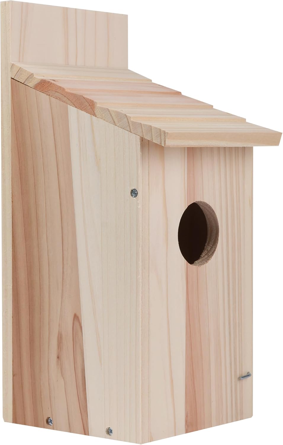 Cedar Blue Bird Box House,Hummingbird Wren Chickadee House, Assembled,1Pcs