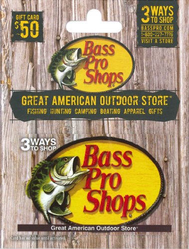 Bass Pro Shops Physical Gift Card - $50