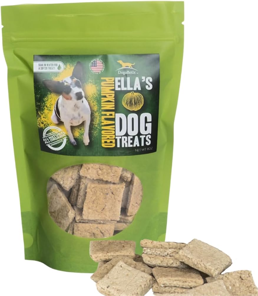 Ella's Diabetic Dog Treats Chicken (8oz) - Low Glycemic Ingredients - Vet Approved - Made in USA by Owners of Diabetic Dogs - Developed to Help Keep Glucose Levels Stable