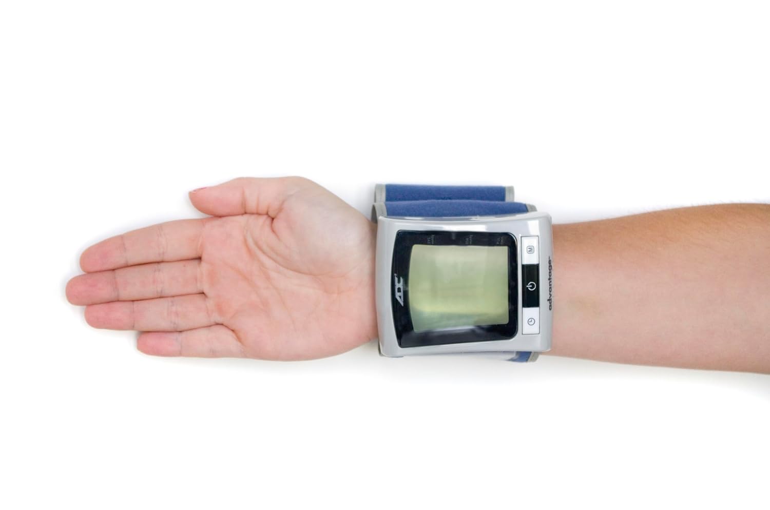 Advantage 6015N Series Adult Cuff Wrist Home Automatic Digital Blood Pressure Monitor Without Tube Blue 1 Each