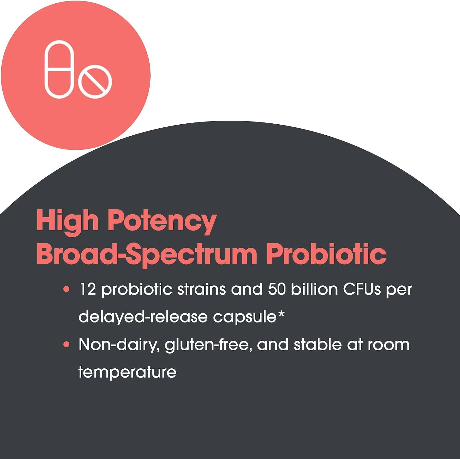 ARG Essential Biotic Complete - 50 Billion CFU Probiotic - Gut & Digestive Support - Delayed Release Capsules - Hypoallergenic - 60 Servings - 60
