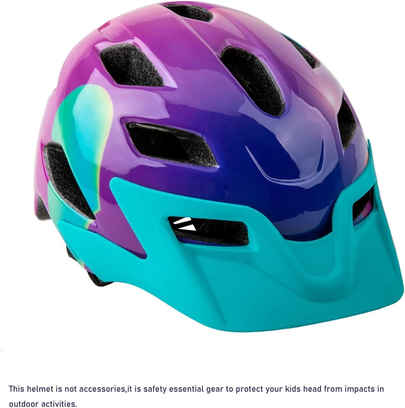 Kids Helmet, SIFVO Kids Bike Helmet Boys and Girls Bike Helmet with Cool Visor Helmet for Kids 5-14
