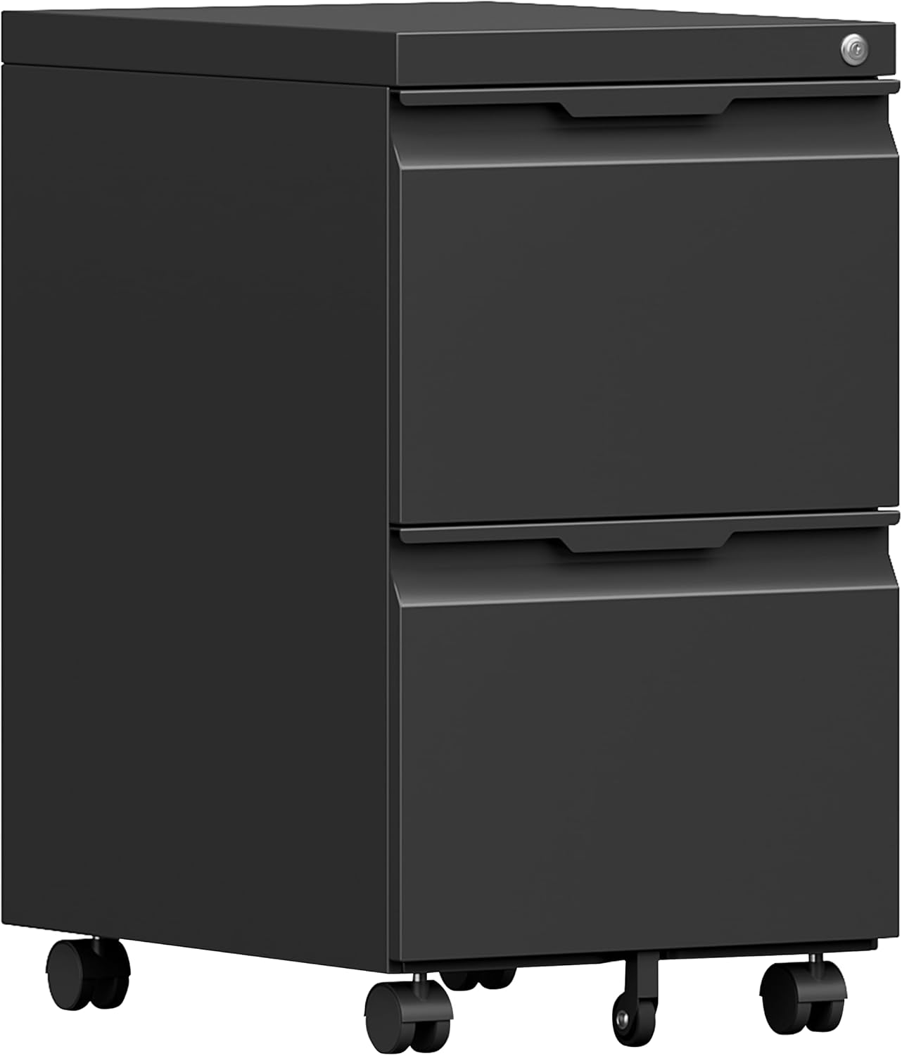3 Drawer File Cabinet with Lock,Vertical Filing Cabinets for Home Office,Heavy Duty Metal File Cabinet for Hanging A4/Letter/Legal Size File,Vertical File Cabinet 15" W X 17.8" D X 38.3" H-Black
