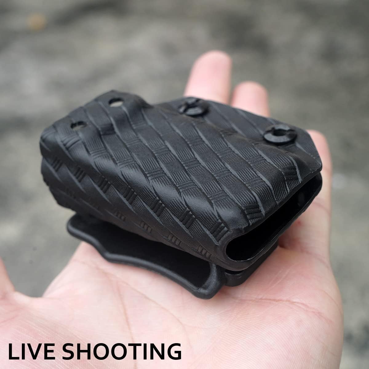 POLE.CRAFT IWB/OWB Magazine Holster Kydex - Mag Carrier Fits: 9mm .40 Double Stack / 9mm .40 Single Stack - P365 1911 Glock 19 19X 17 26 27 28 43 22