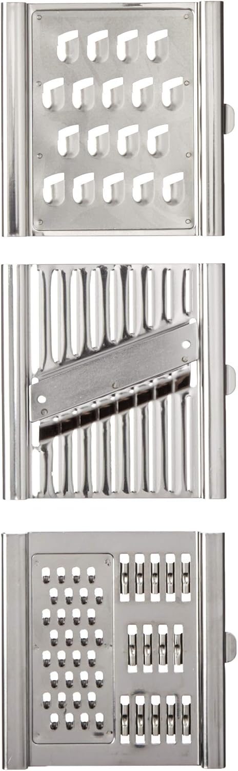 Stainless Steel Multi-Blade Chef Grater – Vegetable Slicer, Julienne Cutter
