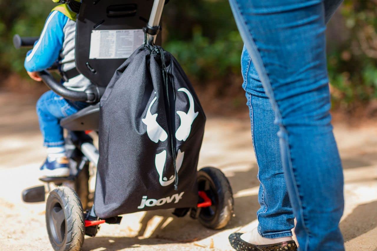 Joovy Tricycoo 4.1 Kids Tricycle with 4-Stages Featuring Extra-Wide Front Tire, Removable and Adjustable Parent Handle, Safety Harness