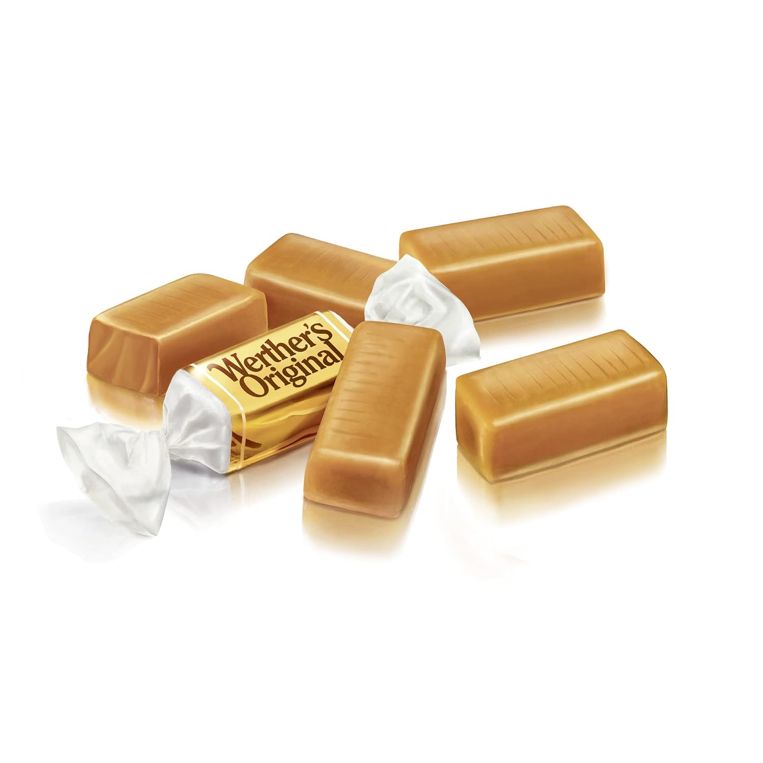 Werther's Original Caramel Coffee Hard Candy - Individually Wrapped Hard Candies for Halloween, Parties, or Snacks - 2.65 oz Bags (Pack of 3)